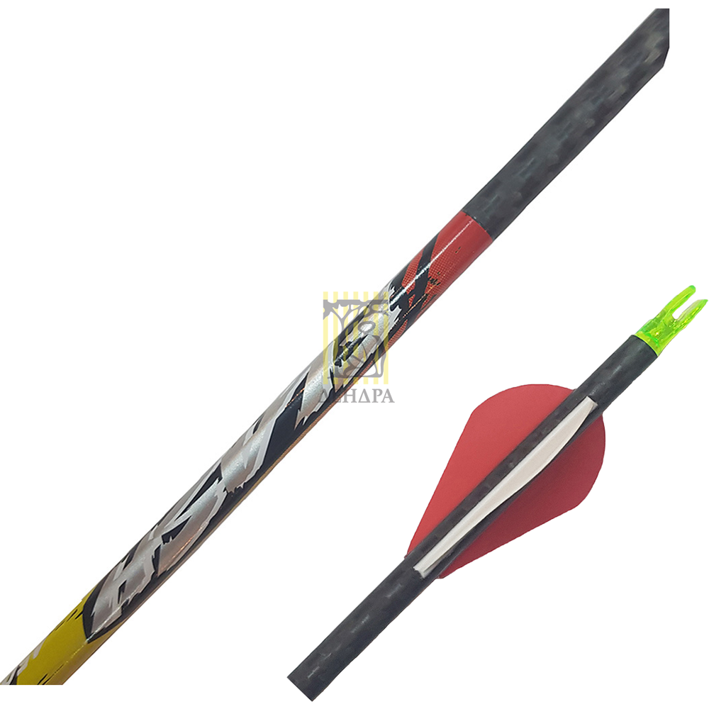 Стрела Pinnacle FLASH 450 в комплекте, хвостовик, оперение Billy 2", инсерт, 1шт Стрела Pinnacle FLASH 450 в комплекте, хвостовик, оперение Billy 2", инсерт, 1шт