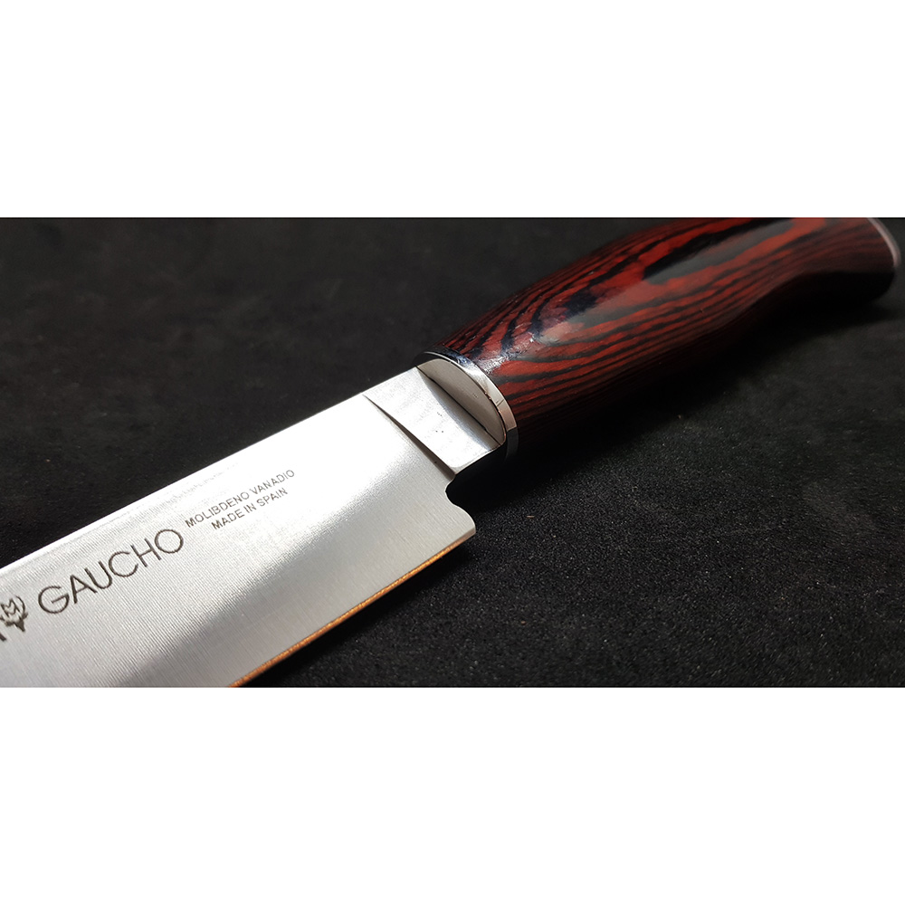 Нож "GAUCHO" с фикс клинком длиной 16 см, рукоять Pakka wood, ножны кожа