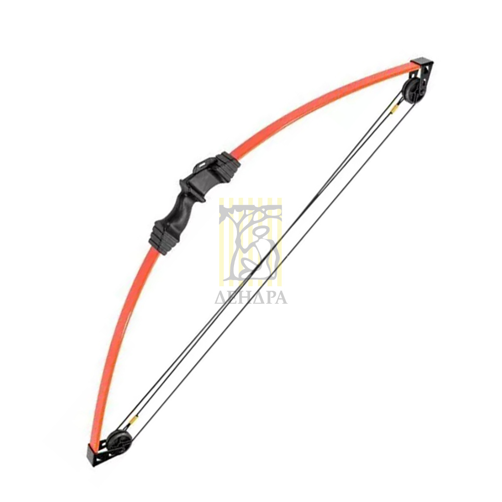 Лук блочный для начинающих, сила 10 Lbs, между осями 34", длина натяжения 24", с компл аксессуаров: