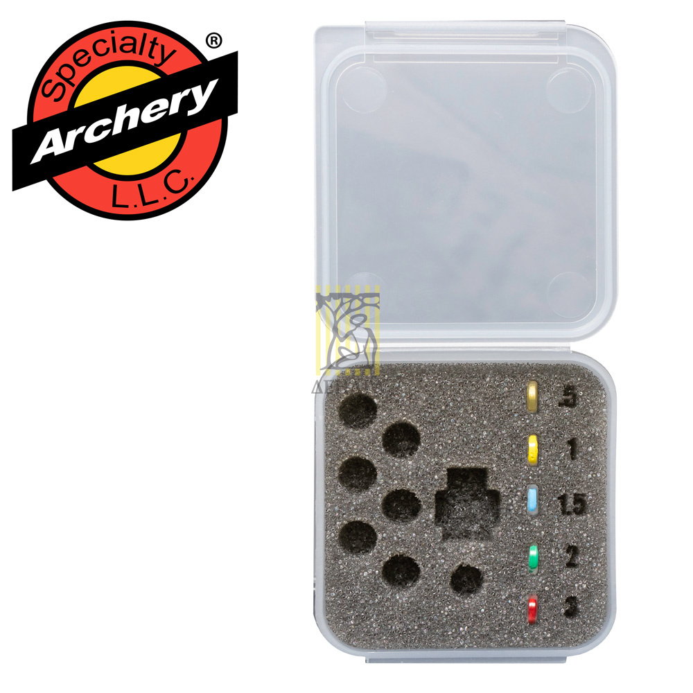 Набор из 5 линз разного увеличения, размером 0,5; 1,0; 1,5; 2,0; 2,5 в пип-сайт Podium Peep в коробк