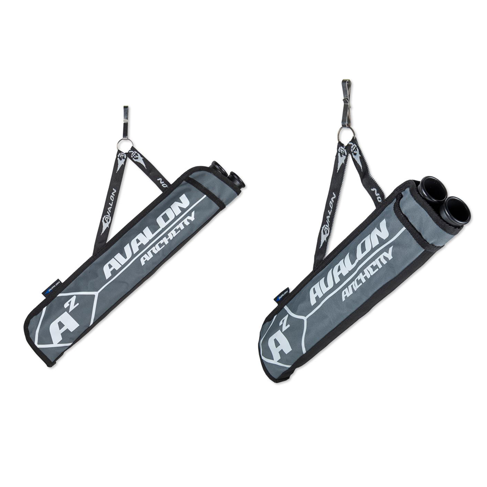 Кивер Tyro A2 для стрел, длина 46 см, 2 трубки, правый/левый, материал с алмазным плетением, цвет се