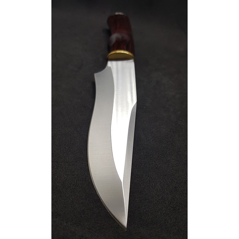 Нож "HUNTER" с фикс клинком длиной 17 см, рукоять красная микарта, ножны кожа Нож "HUNTER" с фикс клинком длиной 17 см, рукоять красная микарта, ножны кожа