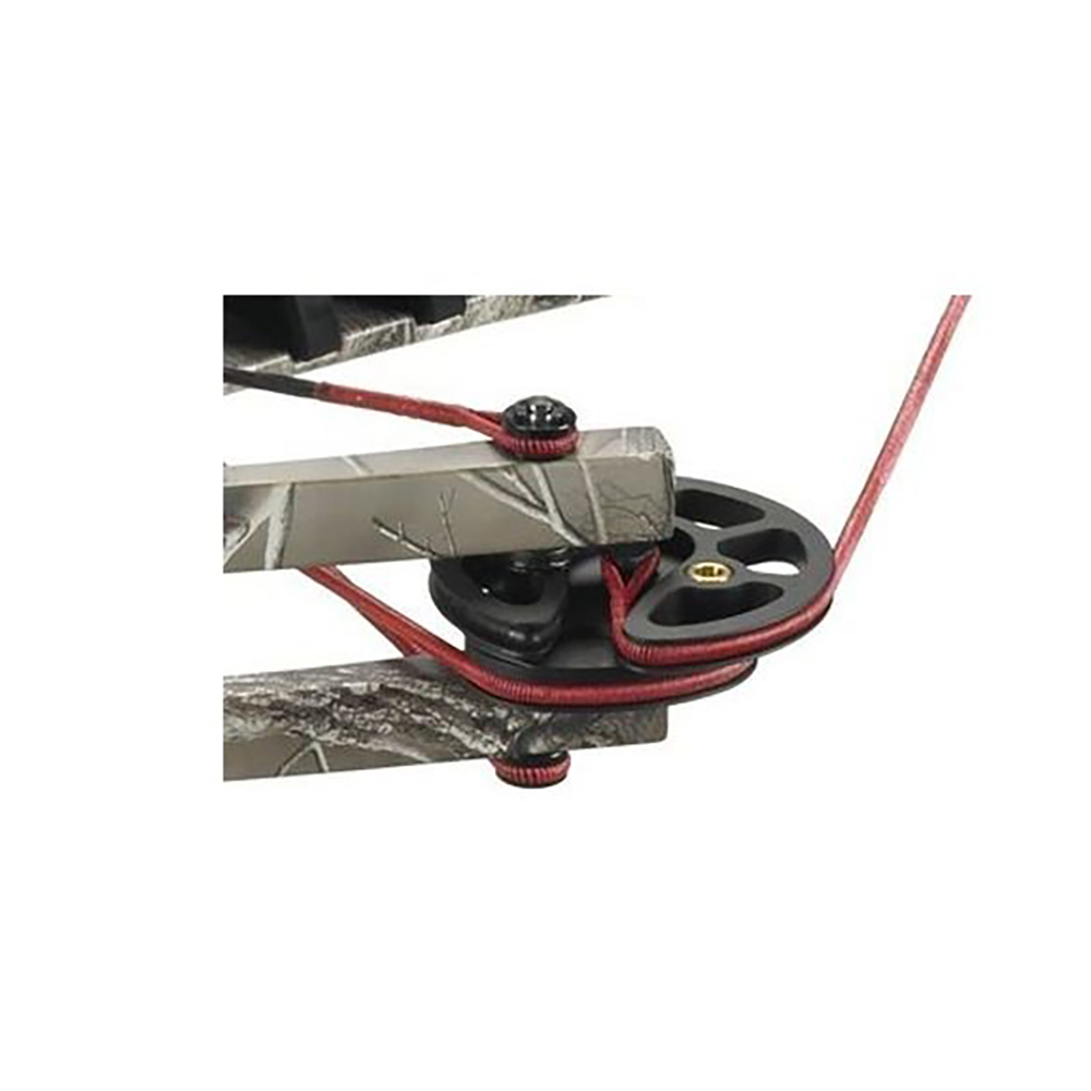 Арбалет блочный, приклад пластик, плечи фиброглас, начальная скорость 325 фут/сек, сила 95 Lbs, длин