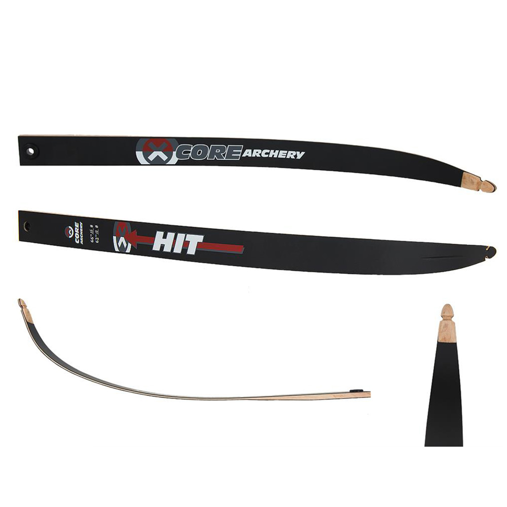 Плечи для рекурсивного лука HIT длина 68", сила 28 lbs, материал дерево фиброгласс, цвет черный Плечи для рекурсивного лука HIT длина 68", сила 28 lbs, материал дерево фиброгласс, цвет черный