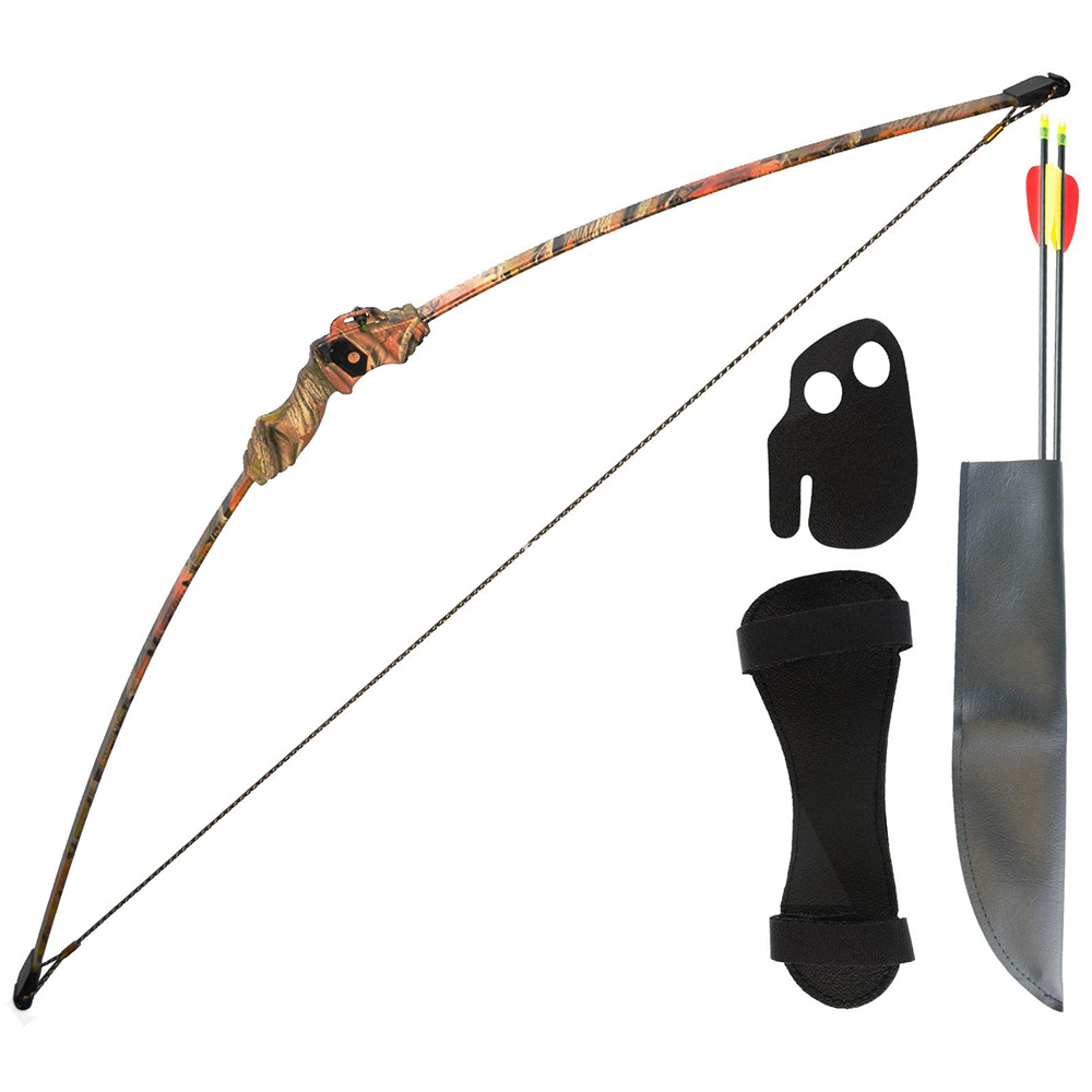 Лук рекурсивный для начинающих, сила 15Lbs, длина 44", длина растяжки 24", с компл аксессуаров: поло