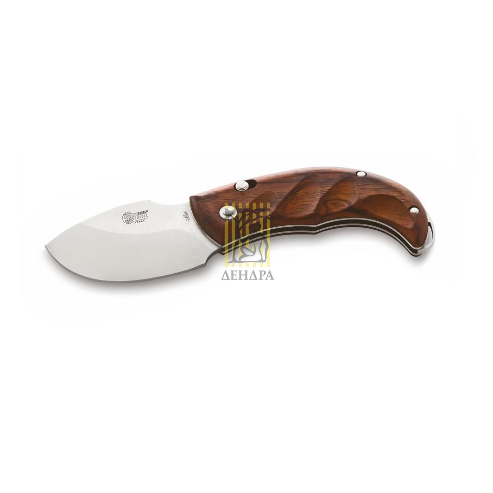 Нож "Skinner" складной, сталь D2, рукоять темное дерево