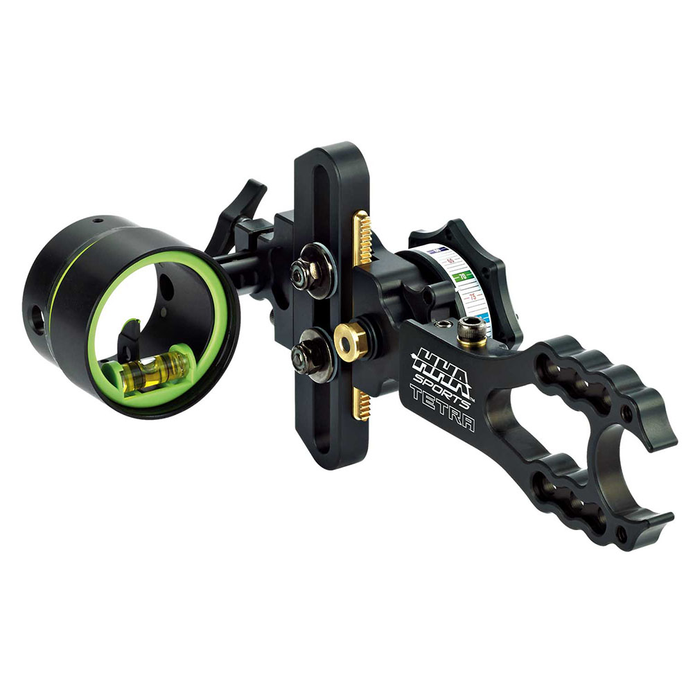 Прицел охотничий для блочного лука Tetra с микронастройками, диаметр скопа 42 мм, пин .010, длина во