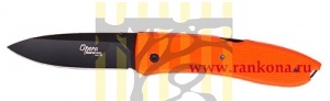 Нож "Big Opera G10" складной, сталь D2 черная, рукоять G10, цвет оранжевый, клипса