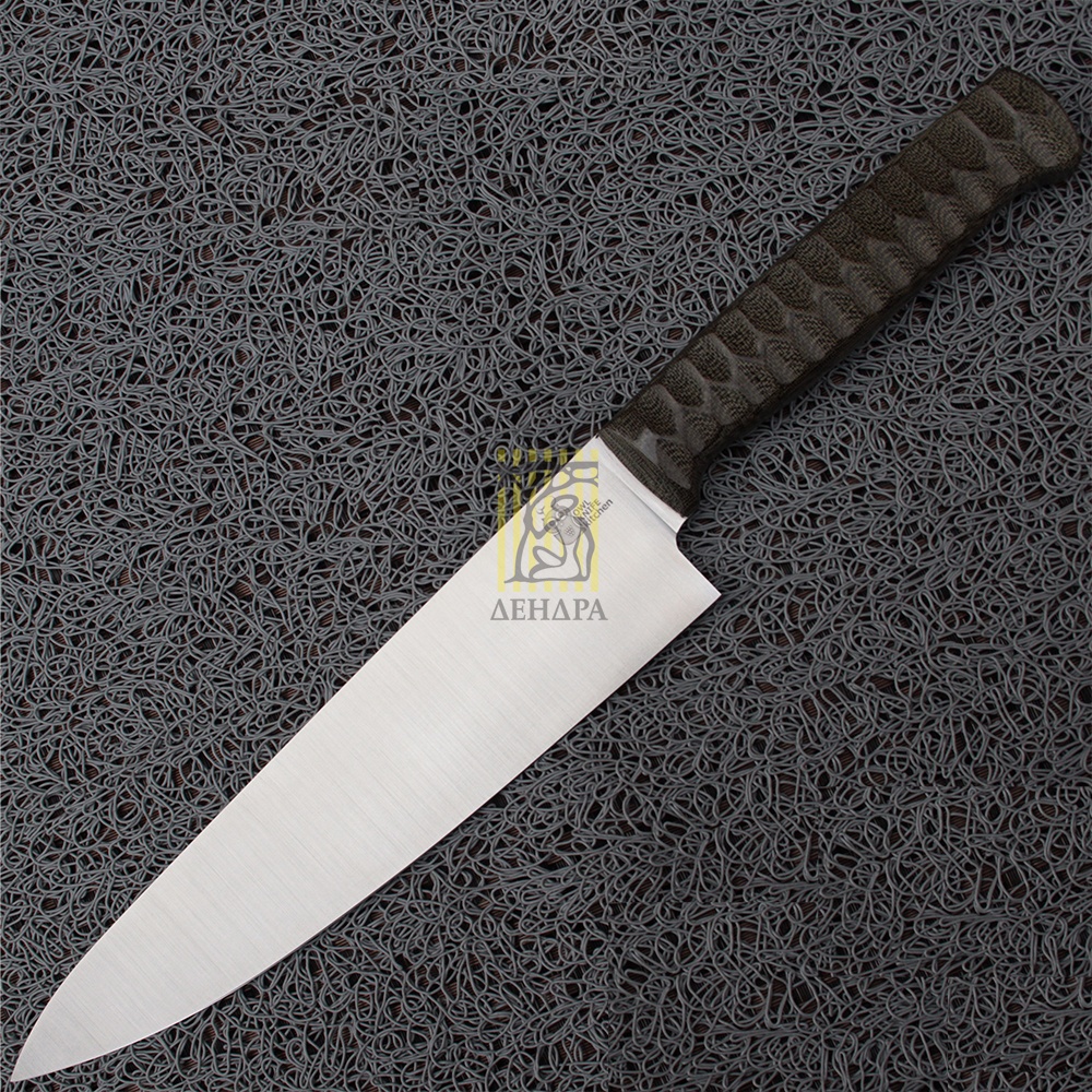 Нож кухонный OWL KNIFE Шеф CH200 сталь ELMAX, Рукоять микарта Нож кухонный OWL KNIFE Шеф CH200 сталь ELMAX, Рукоять микарта