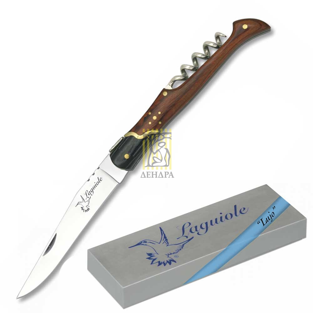 Нож складной наваха LAGUIOLE, трещетка, длина клинка 9,5 см, материал клинка Stainless Steel, рукоят