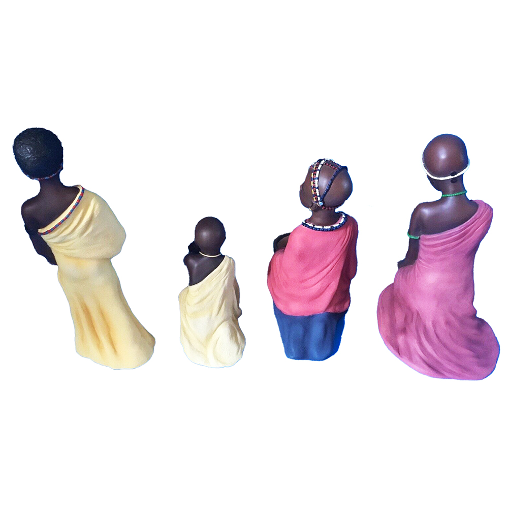 Фигурка Дети Масаи-Сельские игры (4 фигуры)цветная,полистоун Фигурка Дети Масаи-Сельские игры (4 фигуры)цветная,полистоун