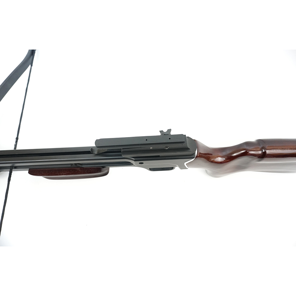 Арбалет рекурсивный силой 95Lbs, ствол алюминий, приклад темное дерево, 2 алюминиевые стрелы