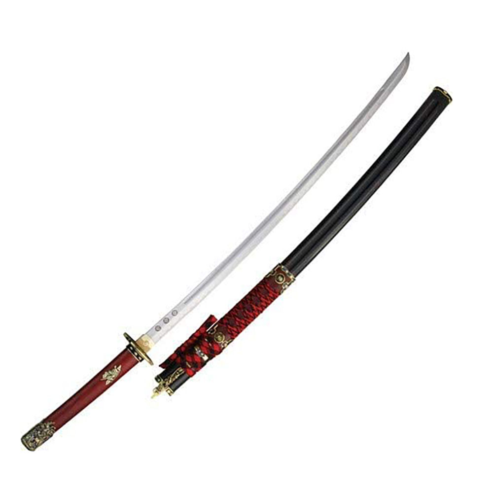 Катана,ножны черные, рук.дерево