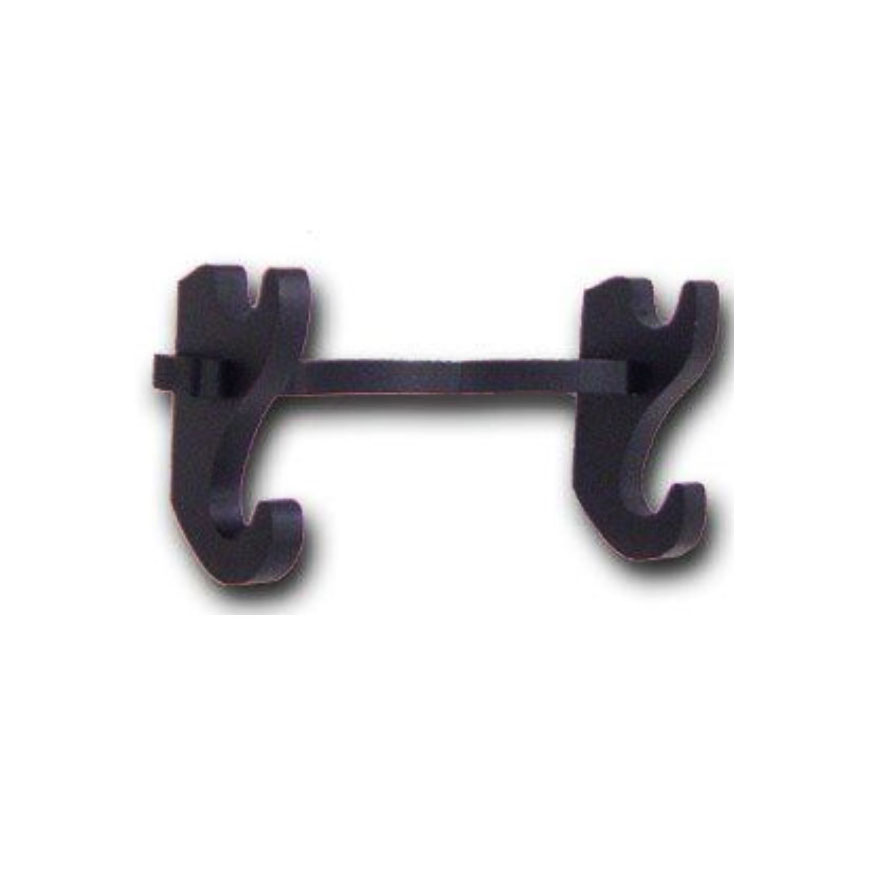 Подставка деревянная под 2 катаны, настенная, черная