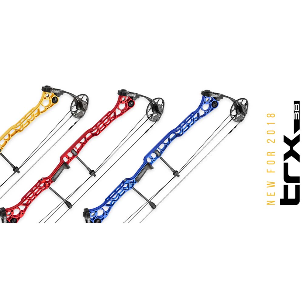 Лук блочный TRX 38, начальная скорость 328 фут в сек, сила 60 lbs, для праворуких, длина натяжения 2