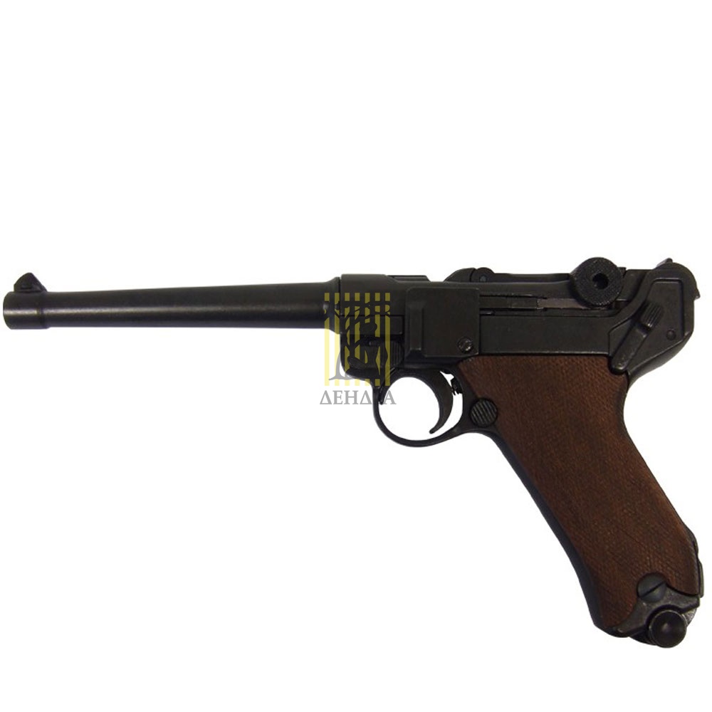 Пистолет Люгера системы "парабеллум" P08, Германия, 1898 год, с деревянными накладками на рукоять Пистолет Люгера системы "парабеллум" P08, Германия, 1898 год, с деревянными накладками на рукоять