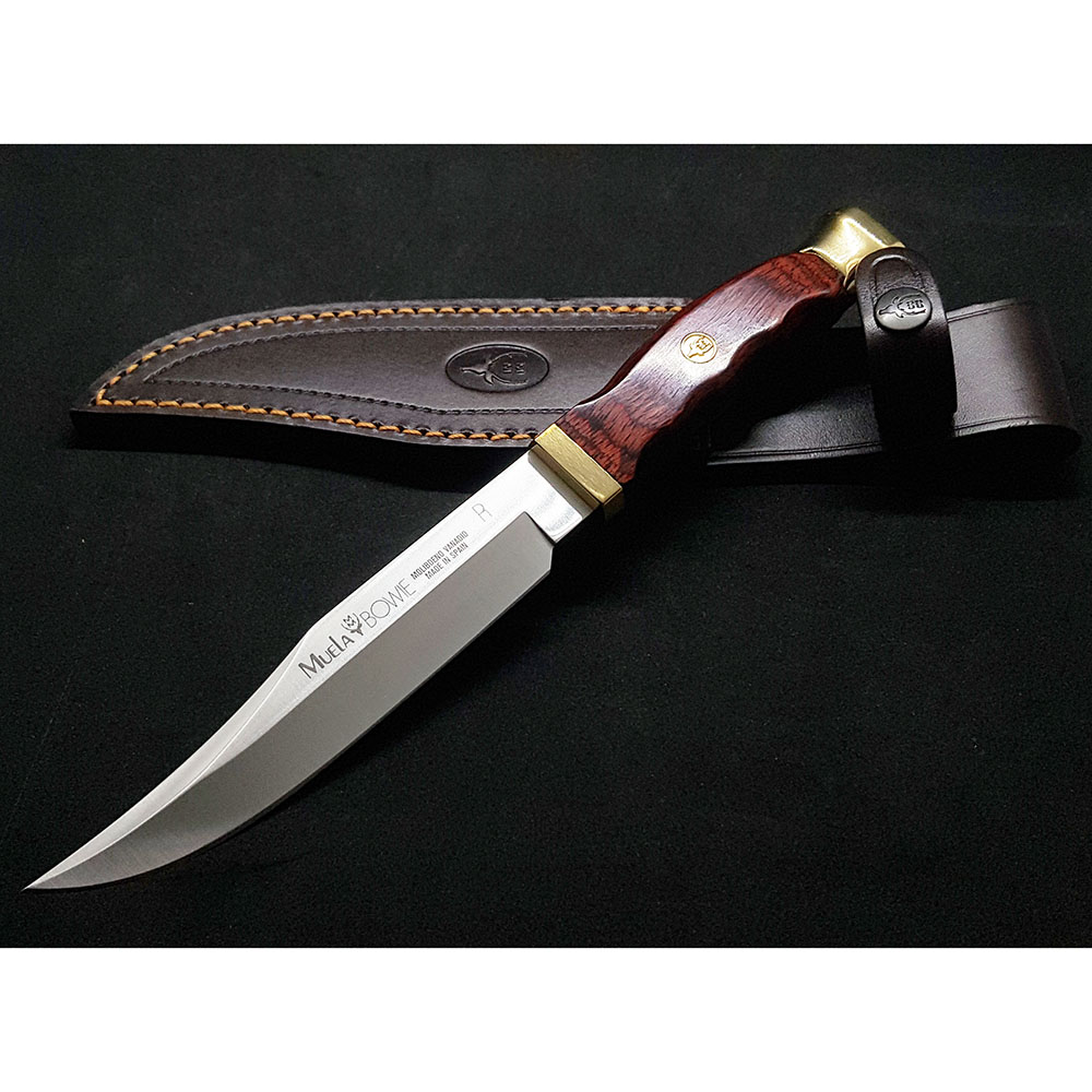 Нож "BOWIE" с фикс клинком длиной 16 см, рукоять Pakka wood, ножны кожа Нож "BOWIE" с фикс клинком длиной 16 см, рукоять Pakka wood, ножны кожа