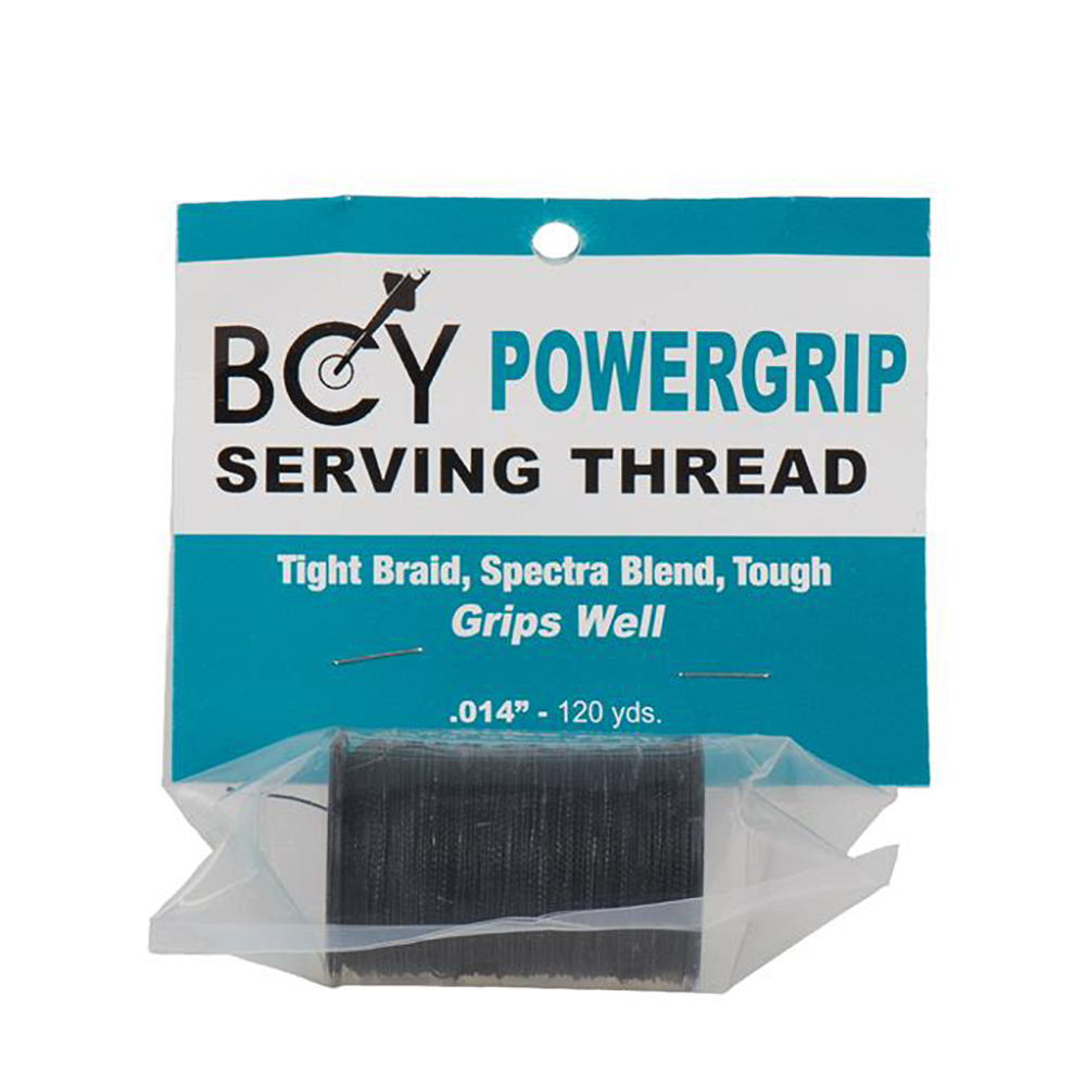 Нить обмоточная Powergrip для тетивы, размер 0,032", длина 40 ярдов, производитель BCY, цвет черный Нить обмоточная Powergrip для тетивы, размер 0,032", длина 40 ярдов, производитель BCY, цвет черный