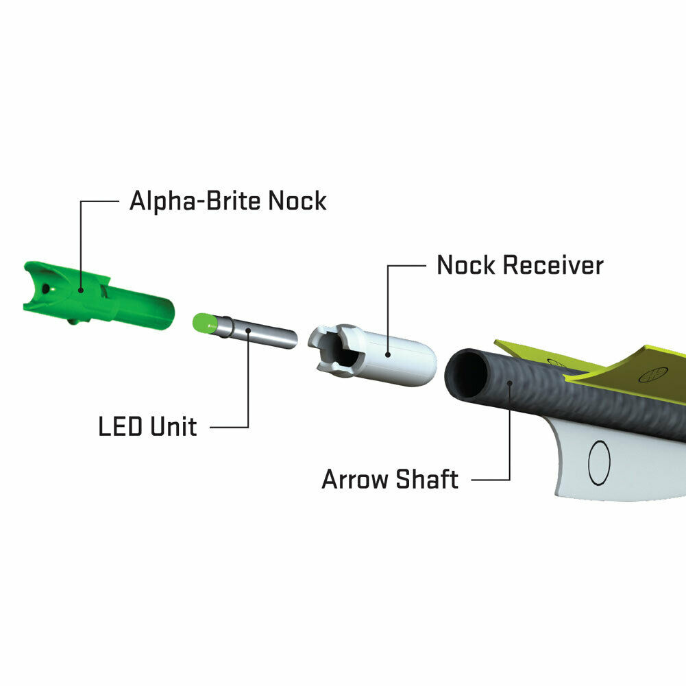 Стрелы для арбалета XX75 материал алюминий, длина 20", хвостовик Alpha-Nocks, прямолинейность 0.003"