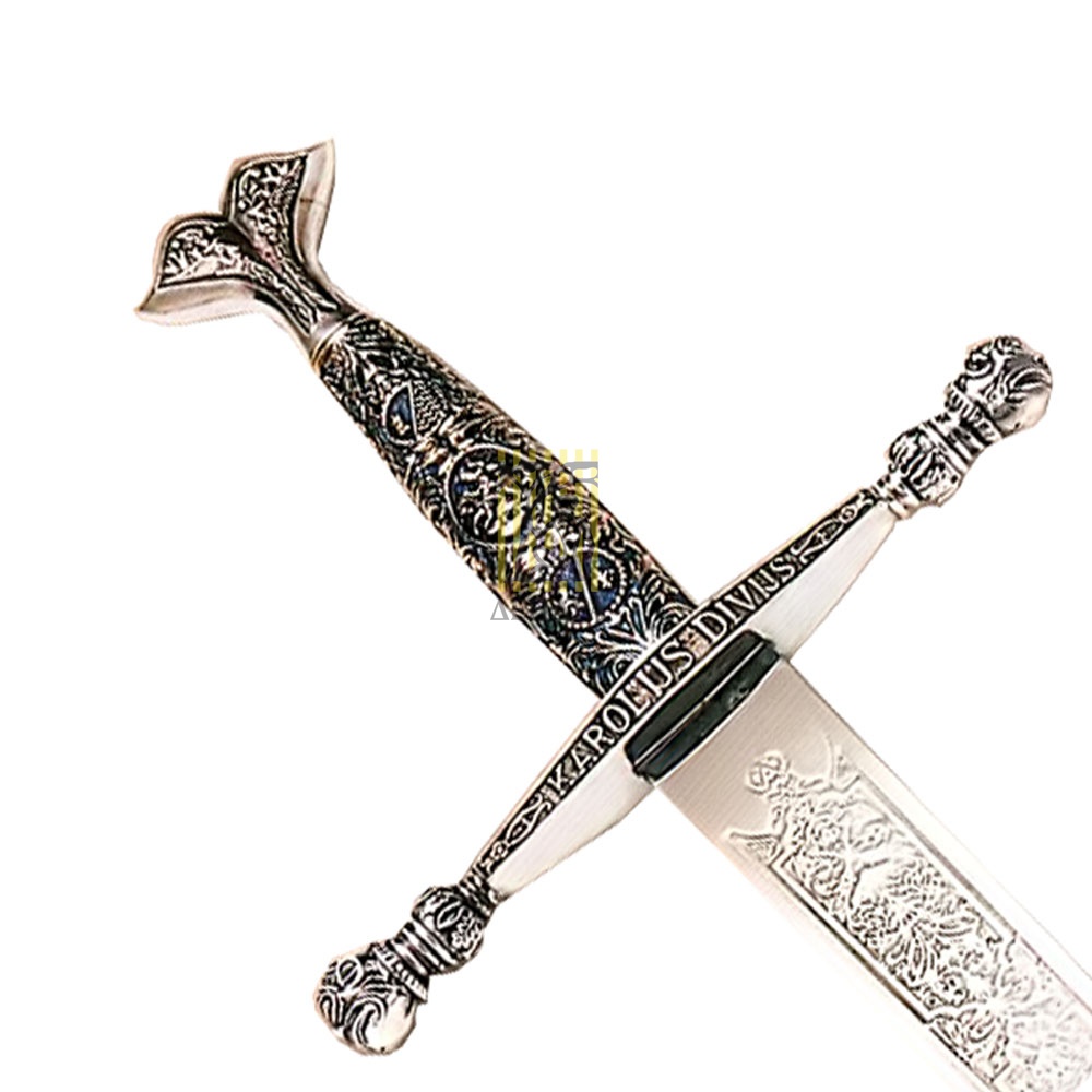 Меч императора Карла V, клинок с гравировкой, рукоять под серебро Меч императора Карла V, клинок с гравировкой, рукоять под серебро