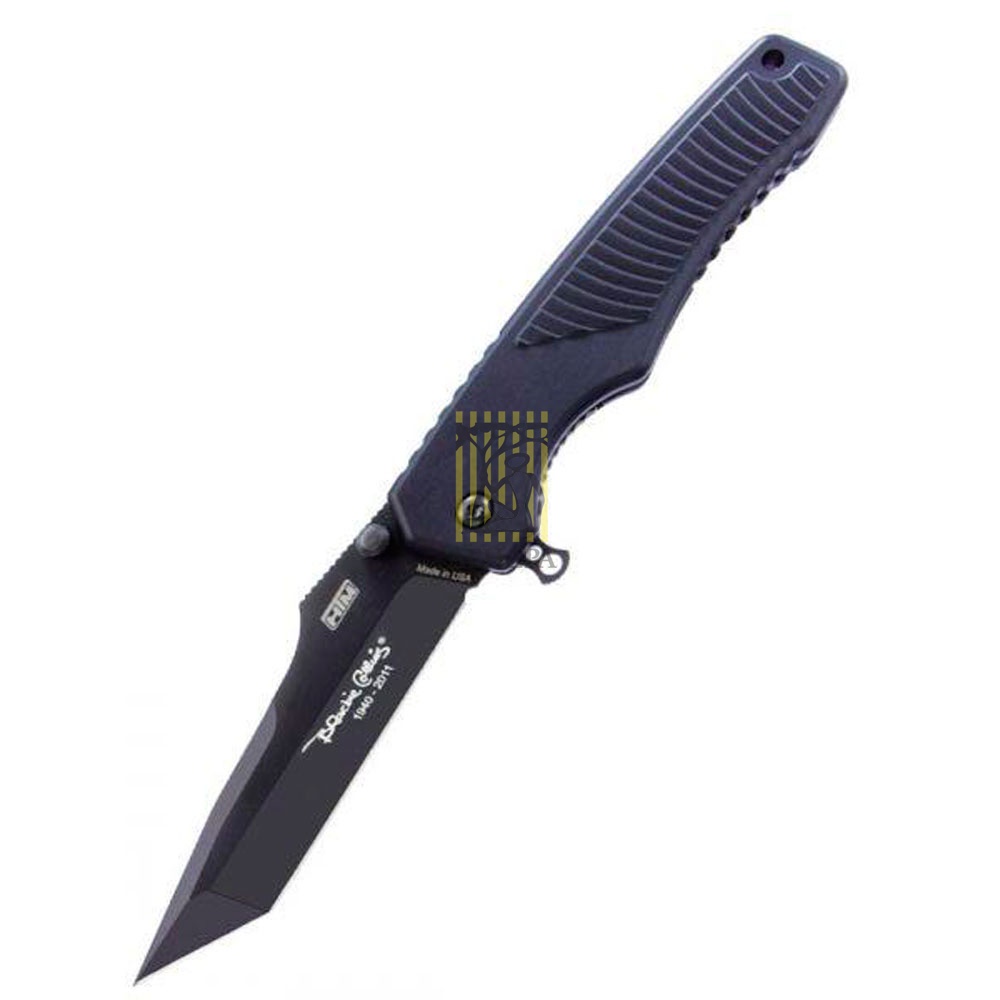 Нож BLACKIE TACTICAL складной подпружиненный, покрытие DLC