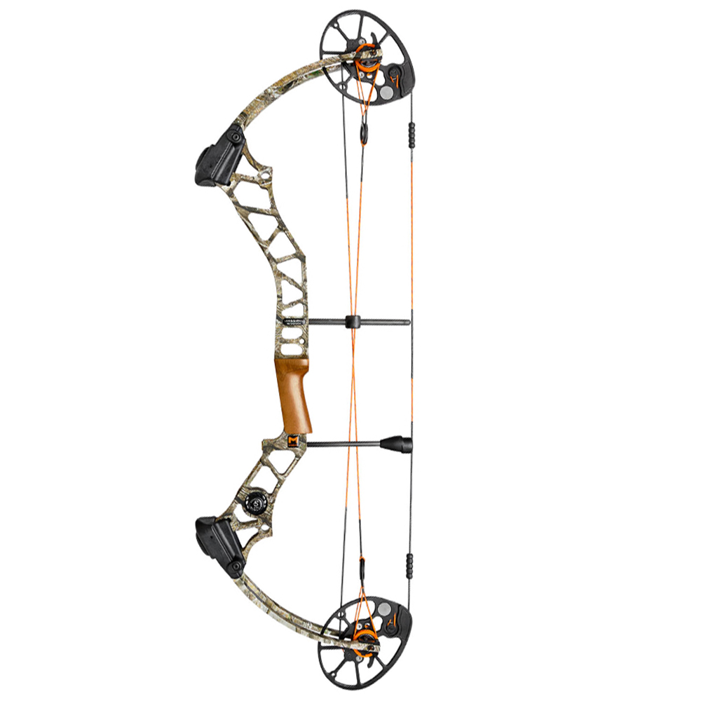 Лук блочный Blaze, начальная скорость 340 фут в сек, сила 60lbs, длина натяжения 28.5", сброс 80%, ц