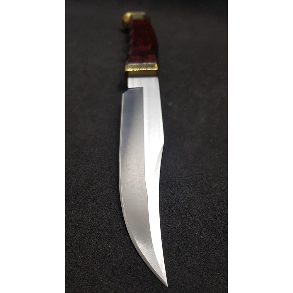 Нож "BOWIE" с фикс клинком длиной 16 см, рукоять Pakka wood, ножны кожа Нож "BOWIE" с фикс клинком длиной 16 см, рукоять Pakka wood, ножны кожа