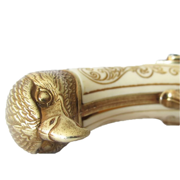 Кремневый пистолет с 2-мя вращающимися стволами, Франция XVIII в.