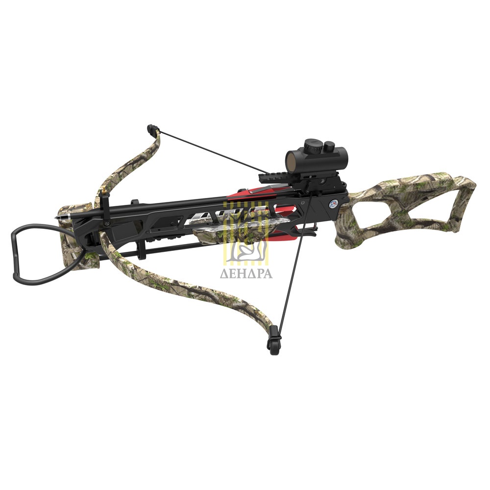 Арбалет рекурсивный силой 95 Lbs, цвет зеленый камуфлированный