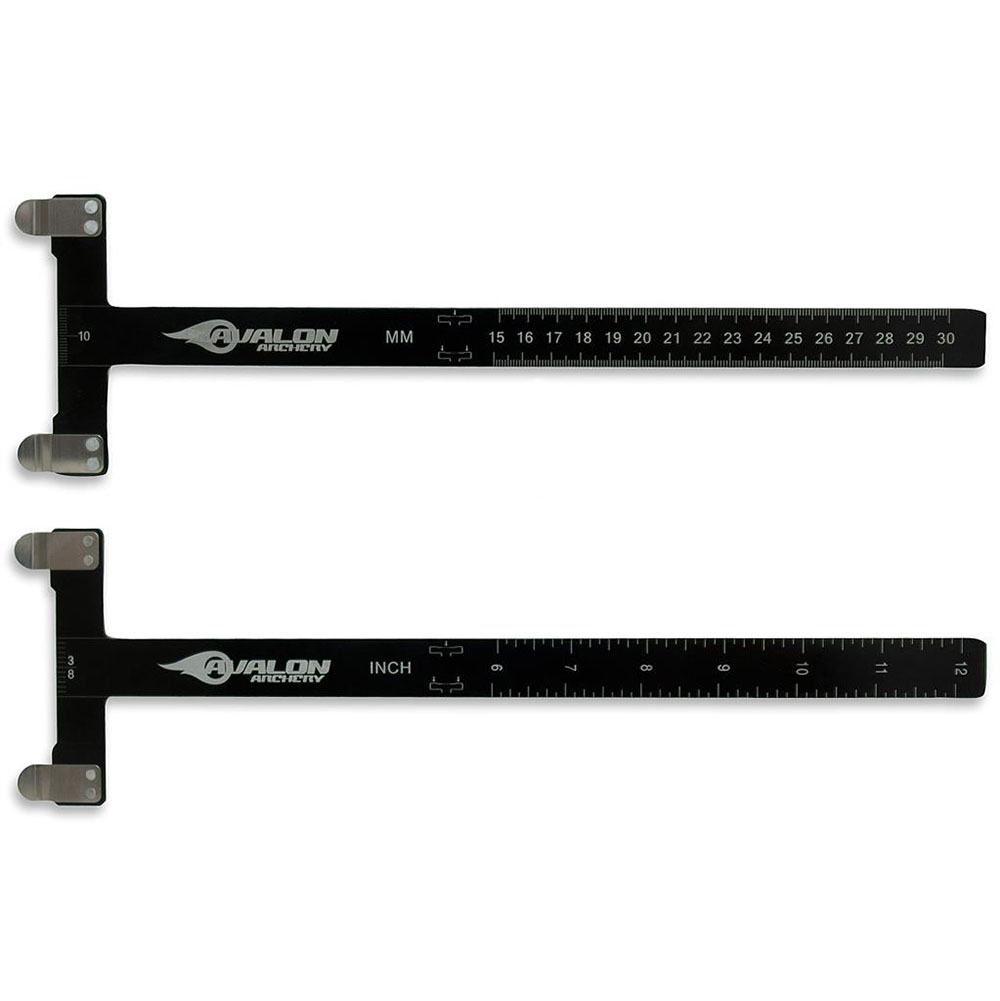 Линейка для установки метки на тетиву, Т-образная, материал алюминий, цвет черный Линейка для установки метки на тетиву, Т-образная, материал алюминий, цвет черный