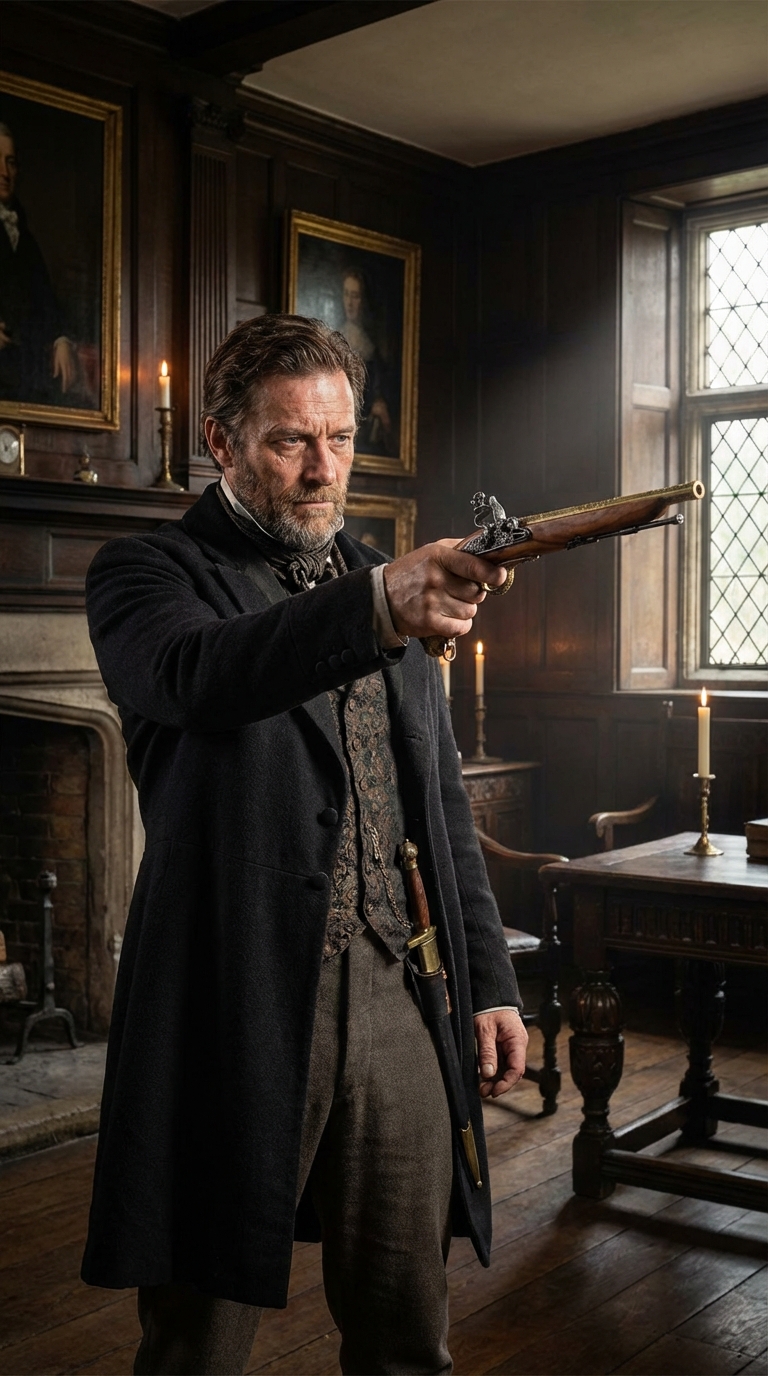 Пистолет кремневый, Германия, ХVIIIв, латунь