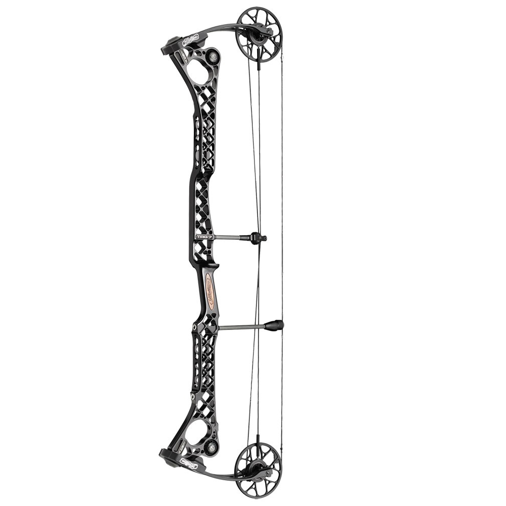 Лук блочный NO CAM TRG7, начальная скорость 321 фут в сек, сила 60 lbs, для праворуких, длина натяже