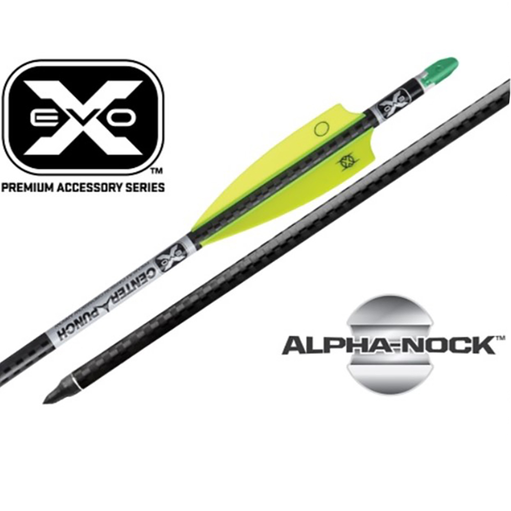 Стрелы для арбалета EVO-X CenterPunch материал карбон, длина 20", хвостовик Alpha-Nocks, прямолинейн