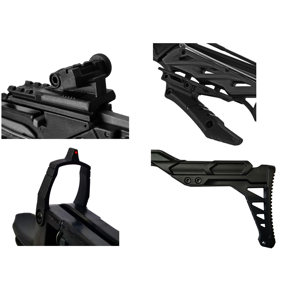 Арбалет-пистолет Alligator начальная скорость 185 фут/сек, расстояние между осями 16,5", длина натяж