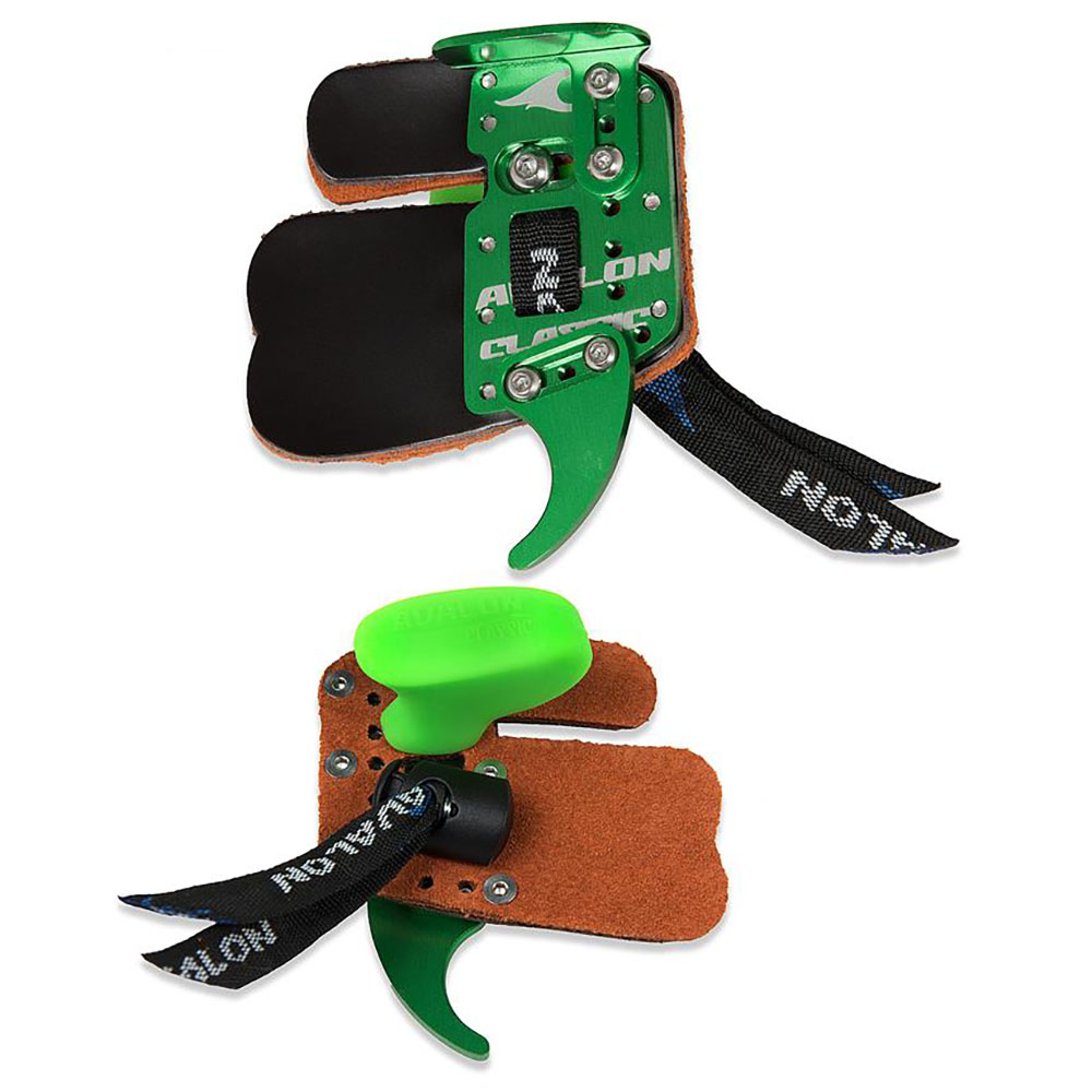 Напалечник для стрельбы из лука CLASSIC, материал кожа, размер XS, правый, цвет зеленый