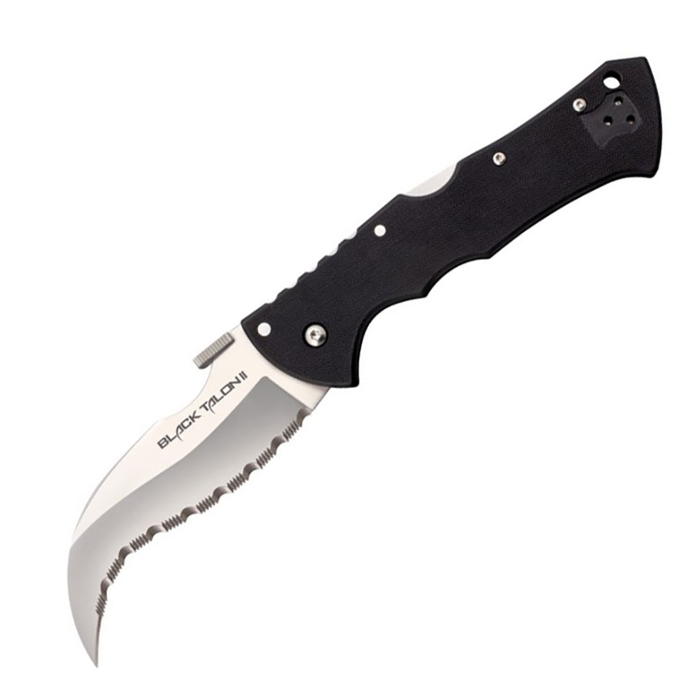 Нож "Black Talon II" складной, сталь S35VN, серрейтор, длина клинка 4", рукоять G-10, цвет черный, к