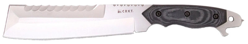 Нож Razel SS7,рук.черн.микарта, верх.зубц,ножны кайдекс