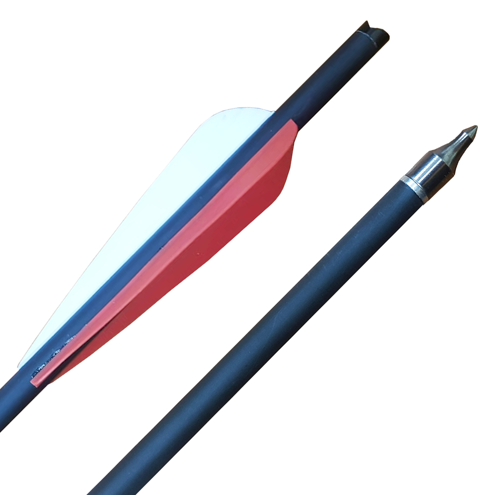 Стрела карбоновая Hunter для арбалета, диаметр 8,8 мм, длина 22", оперение Parabolic 4", сменный нак