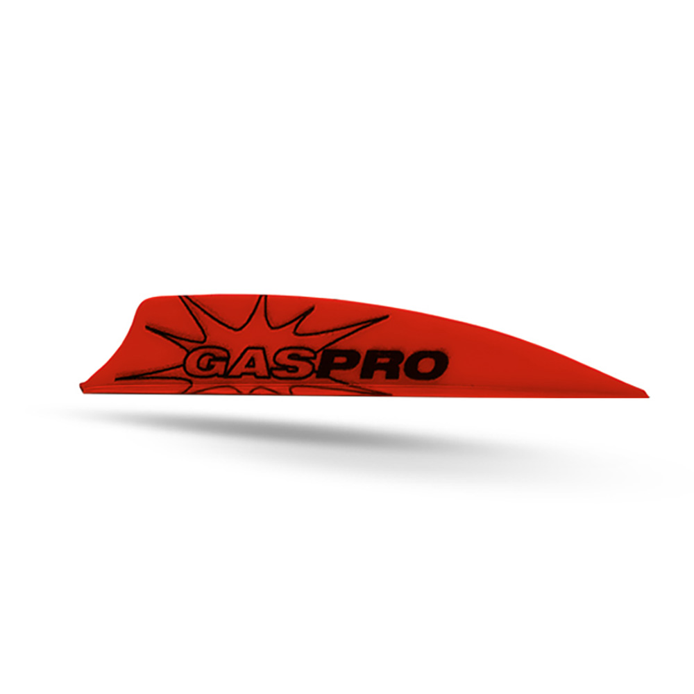 Оперение пластиковое NACA 200 PERFORMANCE 2", форма Shield, цвет красный, 40 шт
