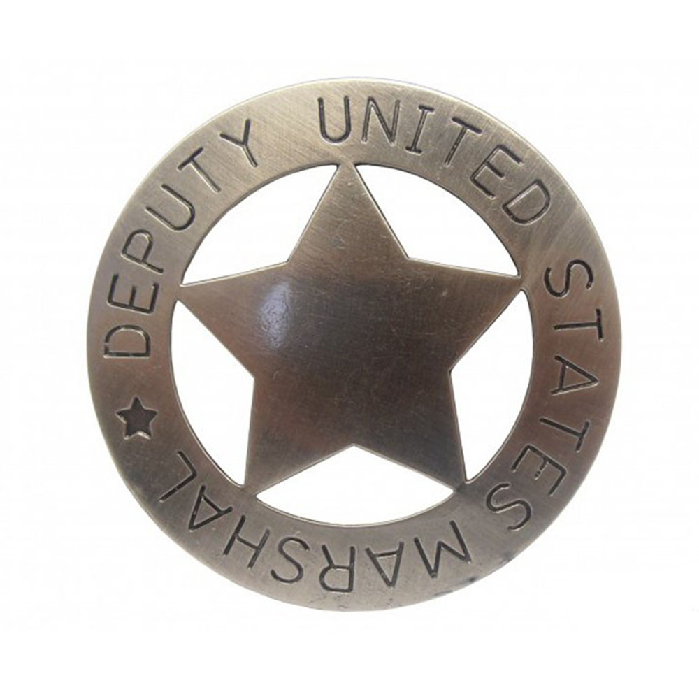 Значок службы маршалов США из металла, с иглой для крепления, сталь Значок службы маршалов США из металла, с иглой для крепления, сталь