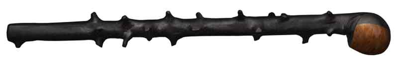Трость "Blackthorn Shillelagh" с деревянным набалдашником, длина 69 см, материал полипропилен, цвет