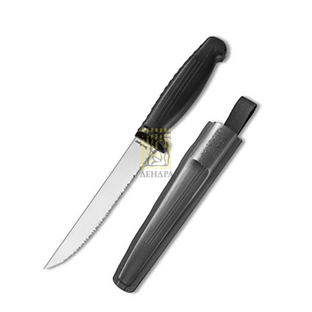 Нож"Баррамунди"кухон,зубц,рук.прорез.чер,ножны пла, шт