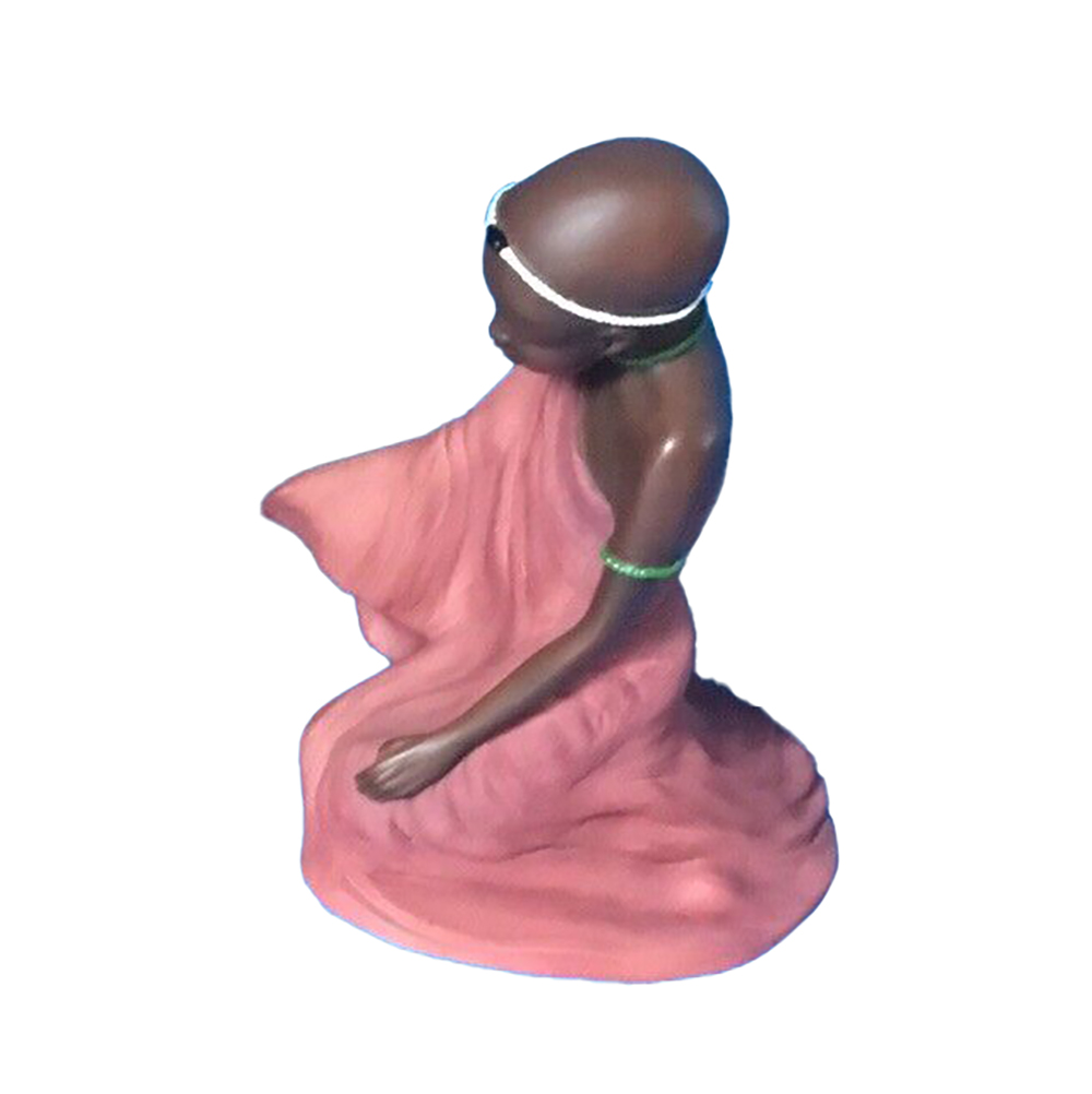 Фигурка Дети Масаи-Нафула и Ньери,сидящ,цветн,полистоун Фигурка Дети Масаи-Нафула и Ньери,сидящ,цветн,полистоун