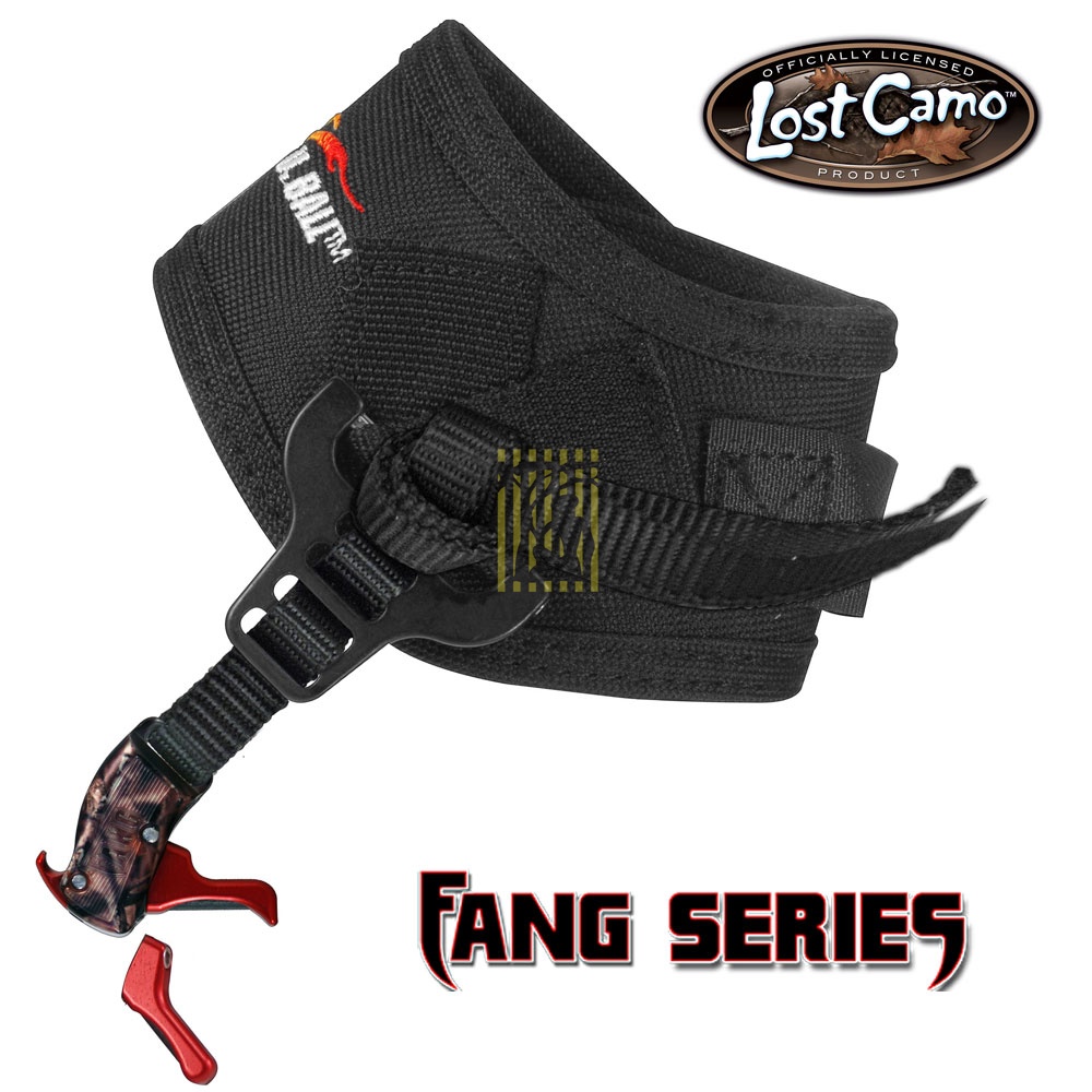 Релиз Fang  для стрельбы из лука на пряжке, цвет черный, размер L