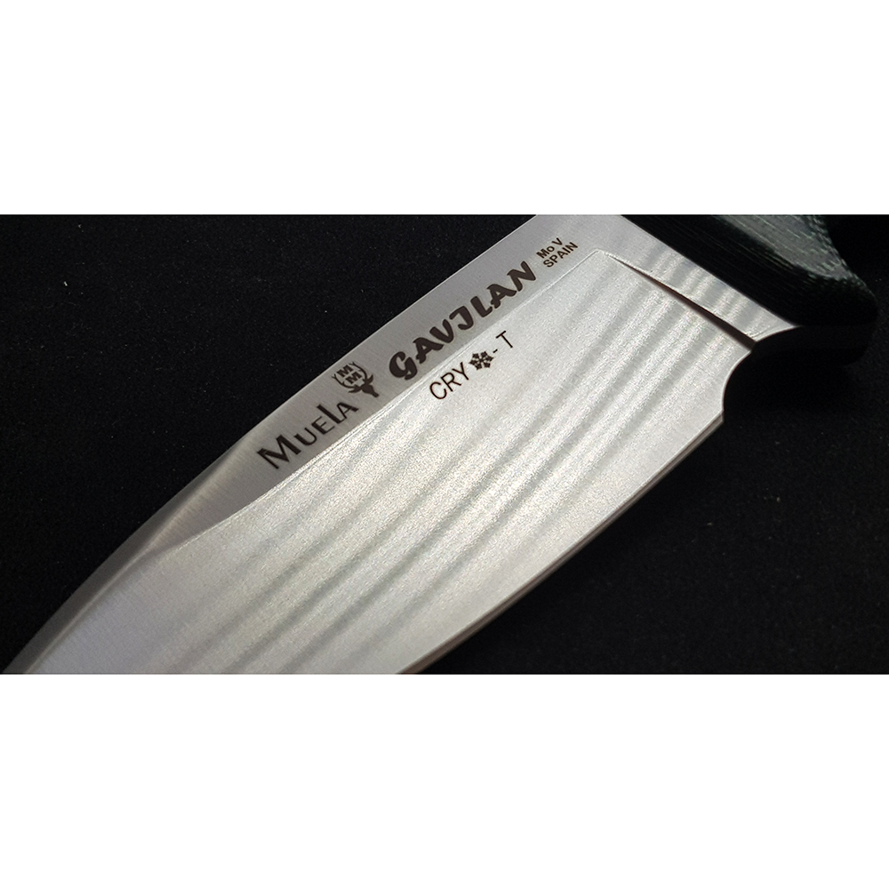 Нож "GAVILAN" с фикс клинком длиной 13 см, рукоять зеленая микарта, ножны кожа