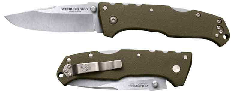 Нож Steve Austin Working Man складной, сталь German 4116, длина клинка 3 1/2", рукоять нейлон, цвет