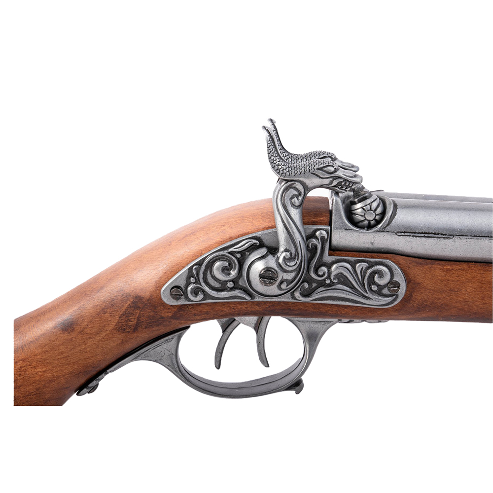 Пистолет капсульный пиратский с 2-мя стволами, XVIII в.