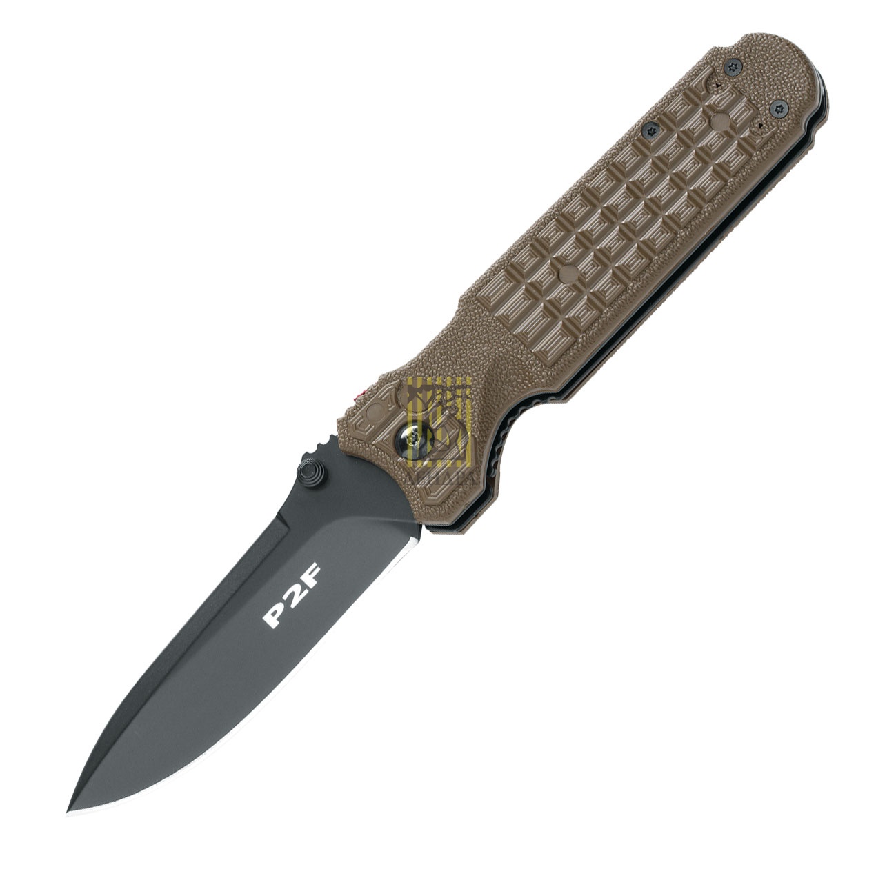Нож "FOX PREDATOR 2F" складной, рукоять пластик, цвет хаки