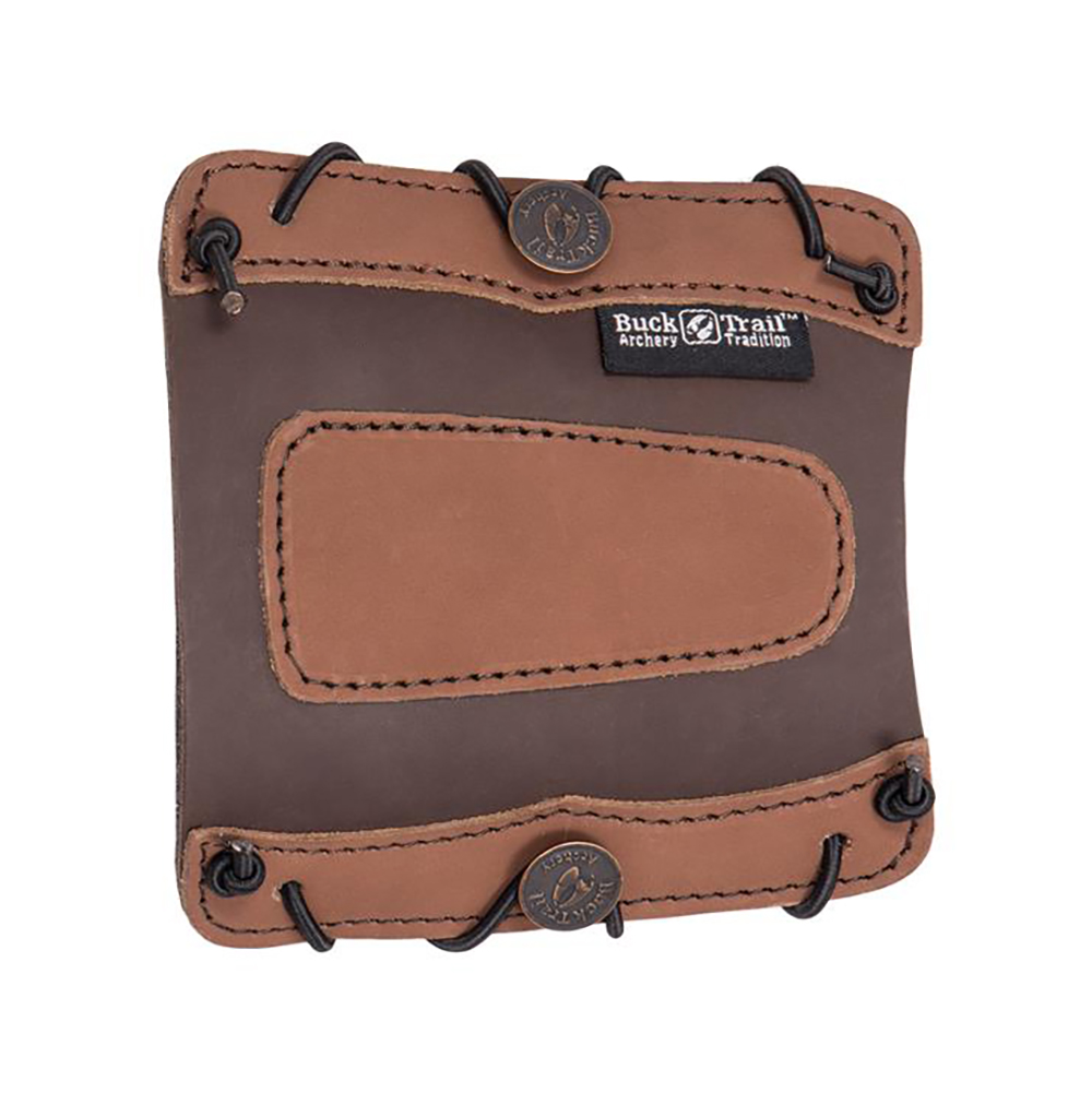 Защитная крага Tiwa для стрельбы из лука, 13 см, материал кожа, цвет коричневый с бежевым
