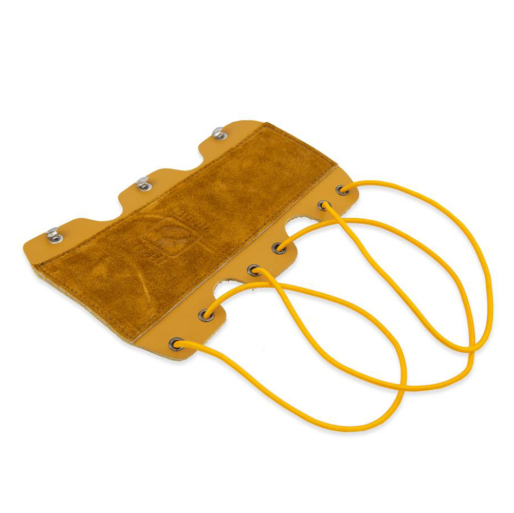 Защитная крага Buck Trail для стрельбы из лука, 19 см, материал кожа, цвет желтый